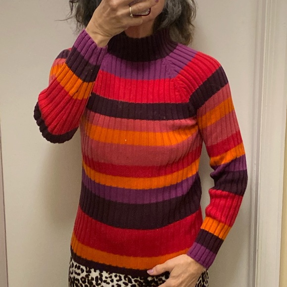 NY&CO multicolor stripes cotton sweater - Picture 2 of 9
